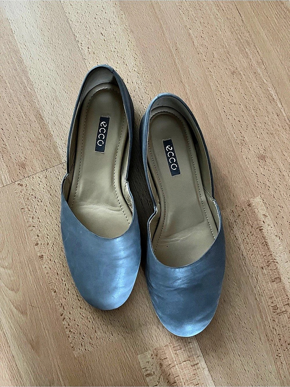 ECCO Blue Slip-On Flats